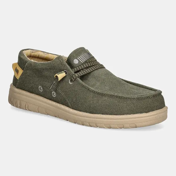 Polobotky Jeep SAMOA WALLABEE CVS pánské, zelená barva, JM51032A