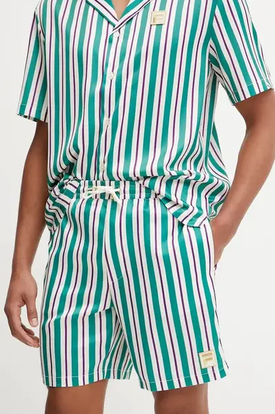 Kraťasy Fila Lastro pánské, zelená barva, FAM0925