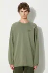 Bavlněné tričko s dlouhým rukávem Reebok LTD T-Shirt zelená barva, RMAA00BC99JER0015500