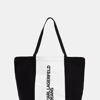 Bavlněná kabelka Karl Lagerfeld Jeans černá barva, A3W50067
