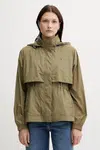 Bunda Tommy Hilfiger zelená barva, přechodná, WW0WW46444