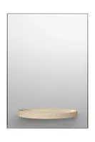 Nástěnné zrcadlo s policí ferm LIVING Symmetry Mirror béžová barva