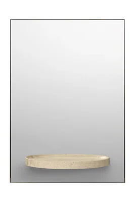 Nástěnné zrcadlo s policí ferm LIVING Symmetry Mirror béžová barva