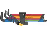 Wera 022640 Zástrčné klíče 950/9 Hex-Plus Multicolour Imperial 2, palcové, BlackLaser (Sad