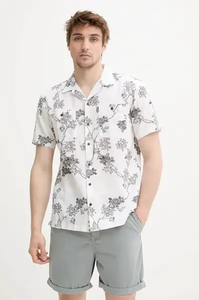 Košile s příměsí lnu Superdry