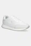 Sneakers boty Calvin Klein Jeans RETRO RUNNER LOW LACEUP CANVAS bílá barva, YW0YW01888