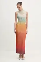 Šaty Desigual SAHARA béžová barva, maxi, 25SWVK57