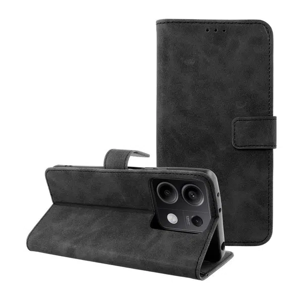 Flipové pouzdro TENDER Book pro Xiaomi Redmi Note 13 5G, černá