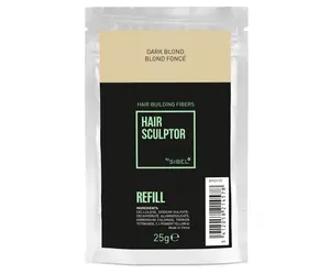 Náplň do pudru pro zakrytí řídnoucích vlasů Sibel Hair Building Fibers - tmavá blond, 25 g (8903105) + dárek zdarma