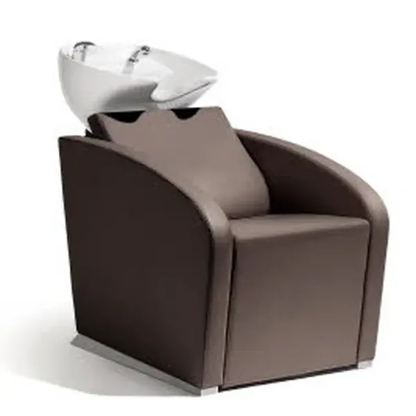 Kadeřnický mycí box Elegantia Sibel - hnědý (018100015) + dárek zdarma