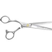 Kadeřnické nůžky pro leváky Olivia Garden SilkCut Pro 6,5" - stříbrné (SI-PRO6.50L) + dárek zdarma