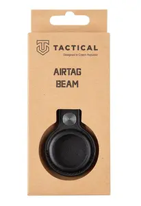 Kožené pouzdro Tactical Airtag Beam Leather, černá