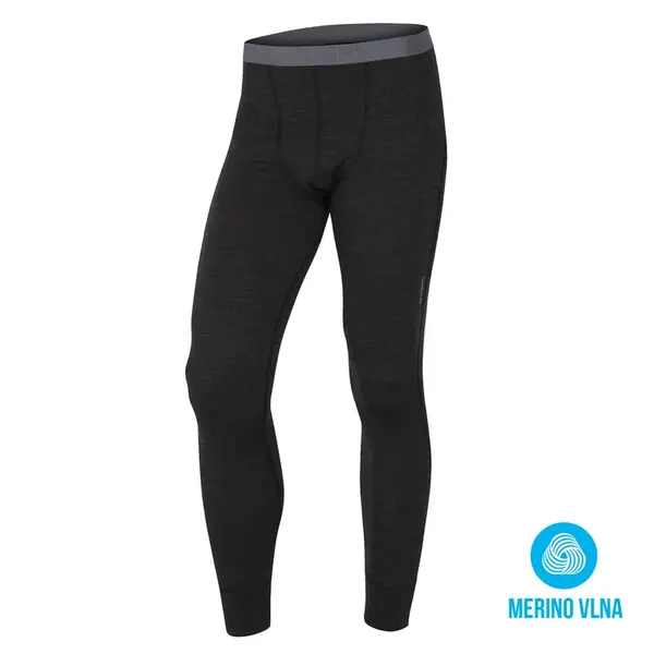 Husky Pánské kalhoty XXXL, černá Merino termoprádlo