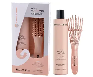 Dárková sada pro kudrnaté vlasy Selective Professional OnCare CurlLover WeCareYou Kit - šampon + kartáč zdarma + dárek zdarma