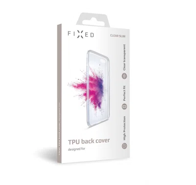 Silikonové pouzdro FIXED pro Xiaomi Mi 10 Pro, transparentní