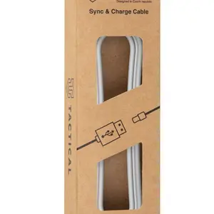 Kabel Tactical Smooth Thread Cable USB-A/Lightning, 0.3m, bílá