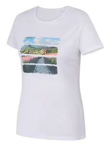 Husky Tee Flo L XS, white Dámské bavlněné triko