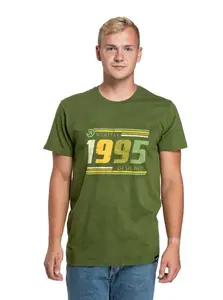 Meatfly pánské tričko 1995 Olive | Zelená | Velikost XL | 100% bavlna
