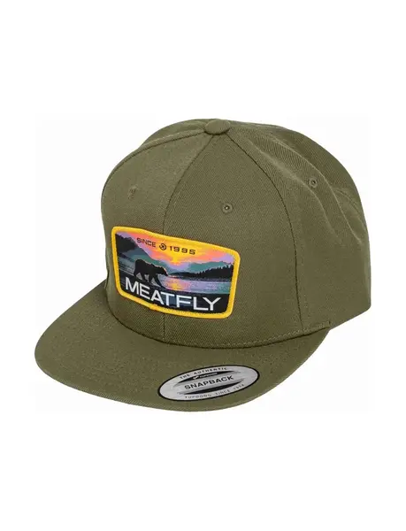 Meatfly kšiltovka Flanker Snapback Yellow Alaska / Buck | Žlutá | Velikost One Size