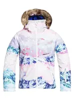 Roxy dětská SNB & SKI bunda Jet Ski Bright White Pyrennes | Bílá | Velikost 16 r.