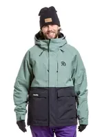 Pánská snb & ski bunda meatfly vertigo černá/zelená xl
