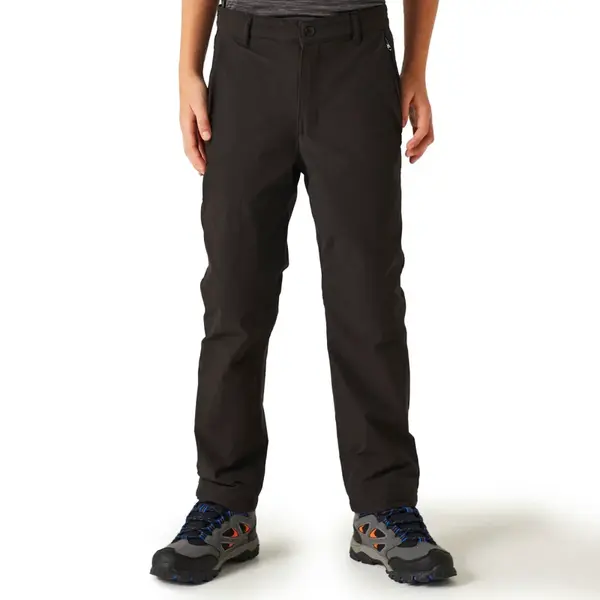 Dětské turistické kalhoty regatta highton černá 152