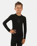 Chlapecké bezešvé termo triko s dlouhým rukávem kilpi nathan-jb černá 10