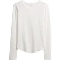 GAP V-LS OPP WAFFLE TEE Dámské tričko, bílá, velikost