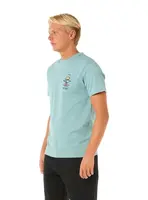 Rip curl pánské tričko Search Icon Blue Lagoon | Modrá | Velikost M | 100% bavlna