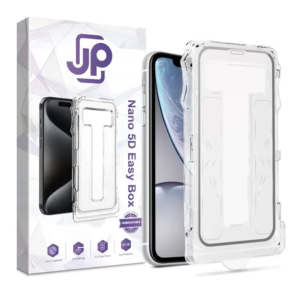 JP Nano 5D Tvrzené sklo Easy Box, iPhone XR / 11, černé