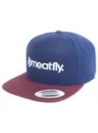 Meatfly kšiltovka Flanker Snapback Navy/Maroon | Modrá | Velikost One Size