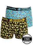Meatfly pánské boxerky Balboa Boxershorts Double Pack Pineapple | Černá | Velikost M