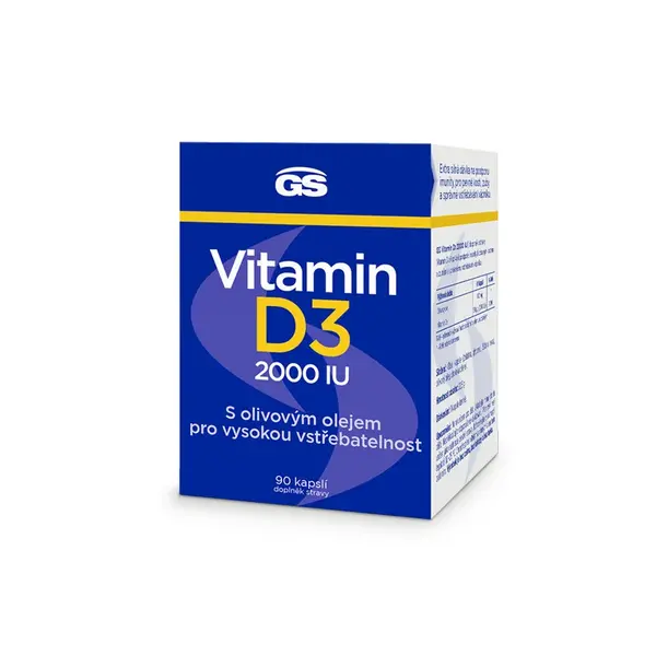 GS Vitamin D3 2000 IU 90 kapslí