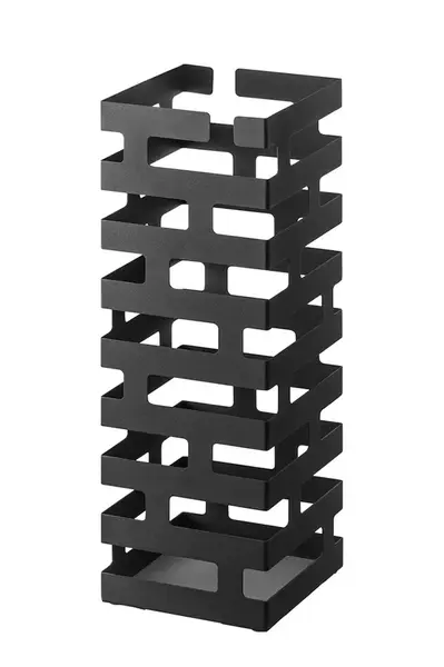 Stojan na deštníky Yamazaki Brick 15 x 15 x 43 cm černá barva