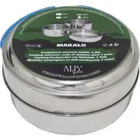 ALB MAKALU Trojdílná sada nerezového nádobí, stříbrná, velikost