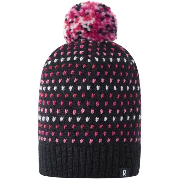 REIMA PAMPULA Dětská čepice, černá, velikost