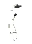 Ideal Standard Ceratherm T125+ - Sprchový set s termostatom, priemer 30 cm, 3 prúdy, Silver Storm A7689GN