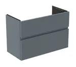 Ideal Standard Finesse - Umývadlová skrinka, 80x38x55 cm, 2 zásuvky, Ribbed Matt ashblue E3380UQ