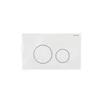 Geberit Sigma40 - Ovládanie splachovania, sklo/biela 115.628.SI.1