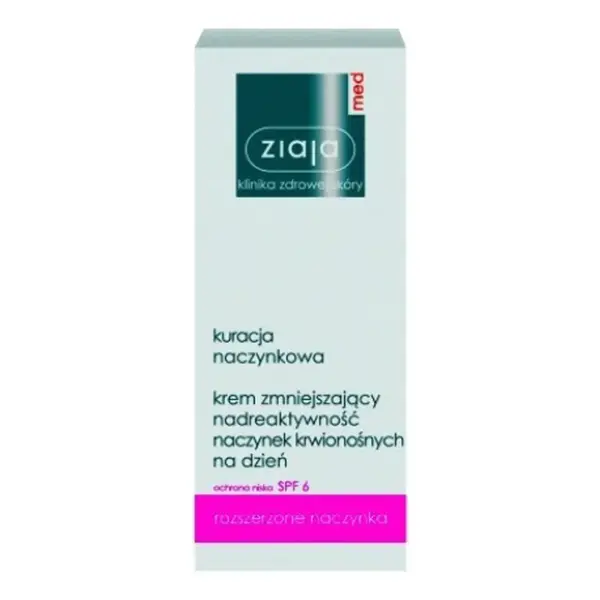 ZIAJA Med capillary treatment denní pleťový krém SPF 6 50 ml