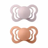 BIBS Couture anatomické cumlíky zo silikónu 2ks - veľkosť 2 - Pink Plum / Peach