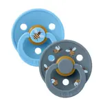 BIBS STUDIO Colour Bumblebee cumlíky z prírodného kaučuku 2ks – veľkosť 1 - Breeze Mix