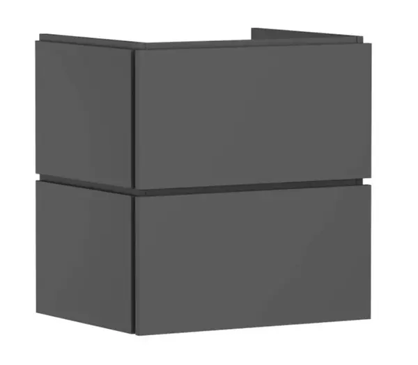 Hansgrohe Xilesa E - Umývadlová skrinka, 62x58x47 cm, 2 zásuvky, matná sivá 54293760