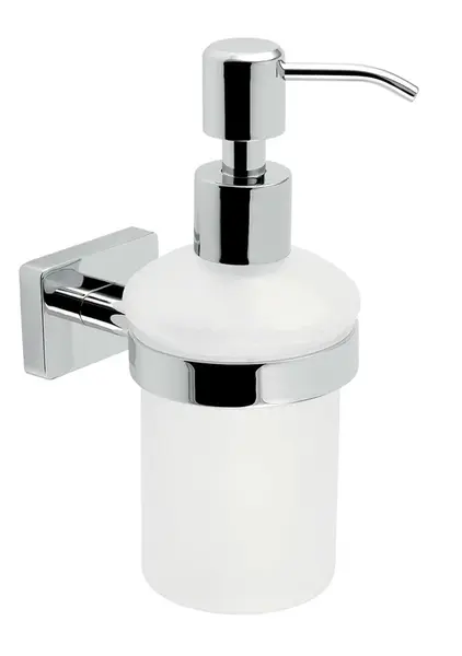 Novaservis Ferro Greta - Dávkovač mýdla s držákem, matné sklo/chrom AGR34