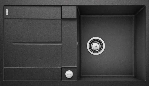 Blanco Metra 5 - Silgranitový drez, 86x50 cm, s ovládaním odtoku, antracit 513044