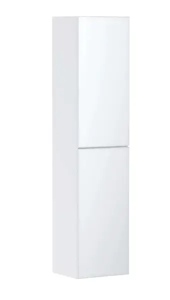 Hansgrohe Xevolos E - Vysoká skříňka 40x176x36 cm, 2 dvířka, panty vlevo, matná bílá/metalická bílá 54218320