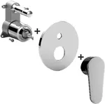 Paffoni Green - Batéria pod omietku na 2 spotrebiče, chróm GRBOX015CR