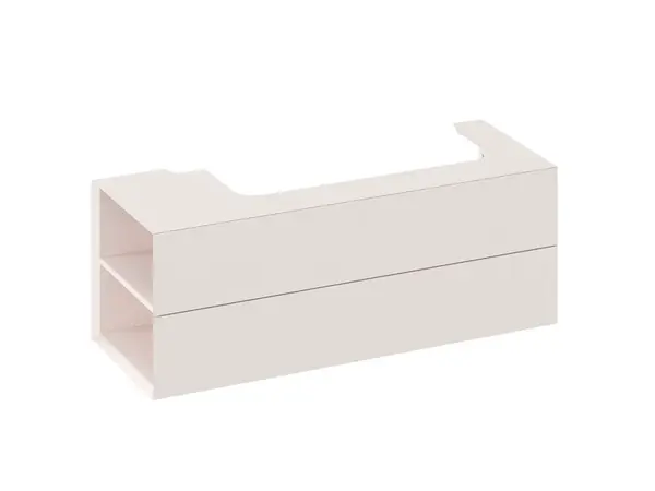 Ravak Lite - Umývadlová skrinka 120x45x43 cm, 2 zásuvky, Alabaster Pink X000001884