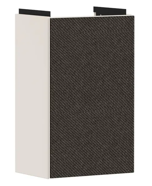 Hansgrohe Xevolos E - Umyvadlová skříňka, 58x34x25 cm, 1 dvířka, panty vpravo, matná béžová/textilní tmavá šedá 54170660