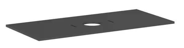 Hansgrohe Xilesa E - Deska pod umyvadlo, 118x55 cm, výřez uprostřed, matná šedá 54277760